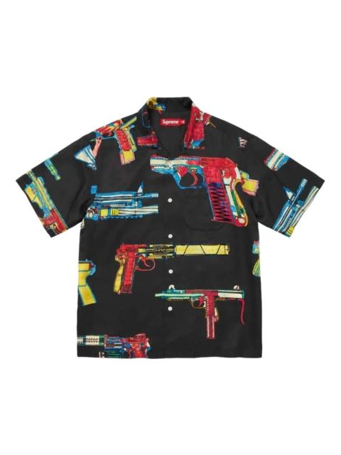 Supreme Supreme SS26 Guns Silk S/S Shirt 'Black' SUP-SS26-366-BLK