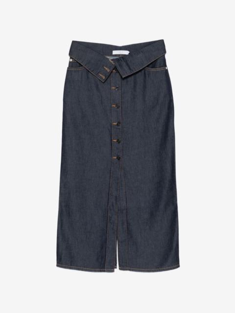 IRO buttoned midi skirt