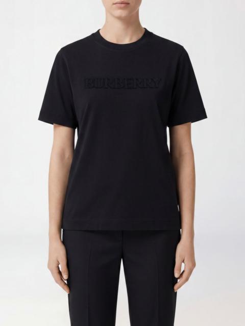 Burberry Black Cotton T-Shirt Exterior