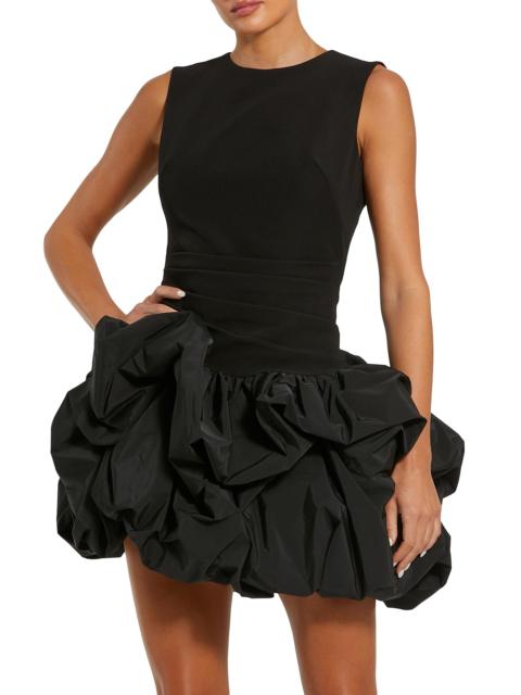 MAC DUGGAL Women's Gathered Taffeta Cocktail Minidress - Black