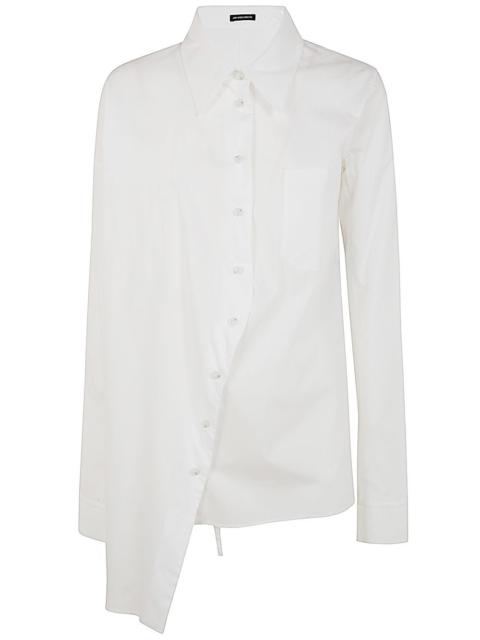 Ann Demeulemeester JULA DROPPED SHOULDER SHIRT POPELINE WHITE