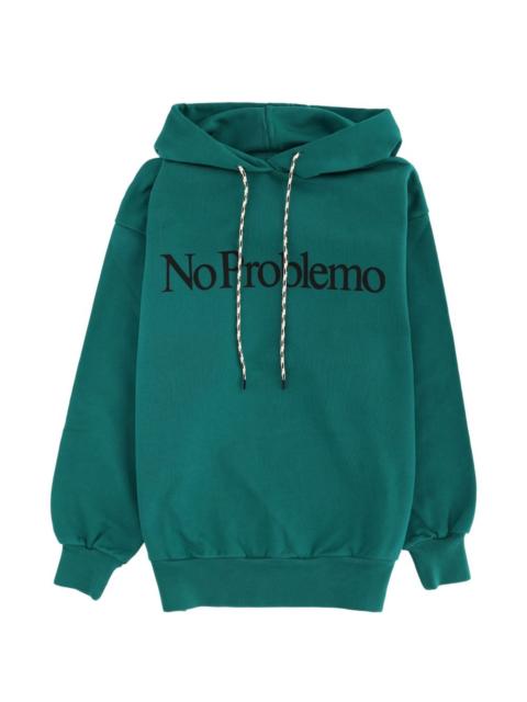 No Problemo logo-print hoodie