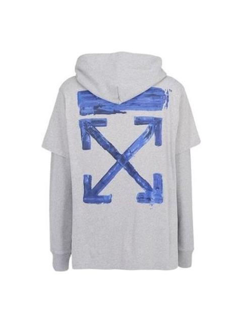 Off-White Off-White Back Arrow Printing Drawstring Gray OMAB033F191850100730