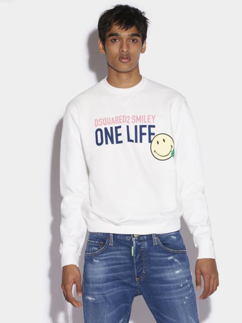 SMILEY ORGANIC COTTON COOL FIT SWEATSHIRT