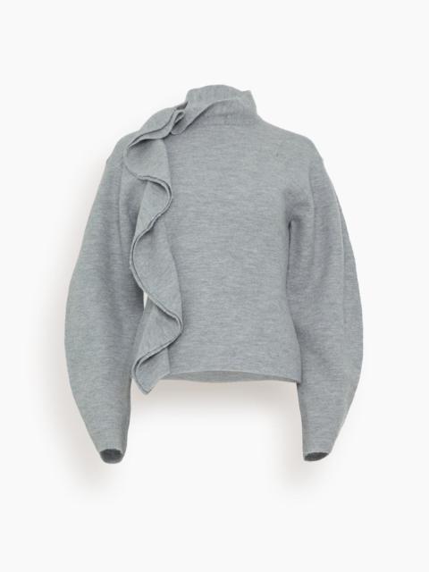 ULLA JOHNSON Corinna Pullover in Heather Grey