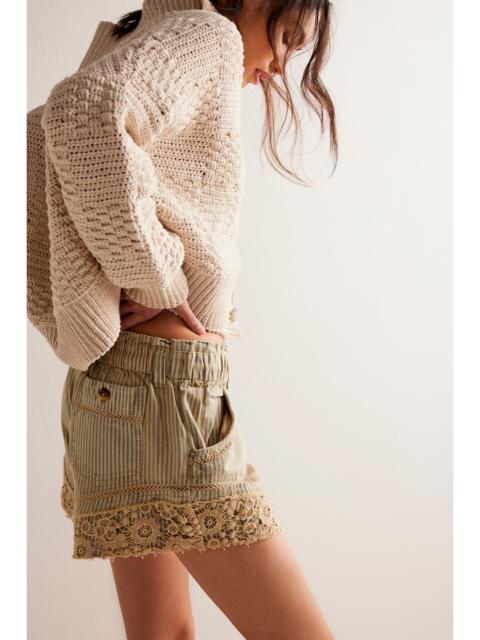 FREE PEOPLE We The Free Shake It Railroad Shorts