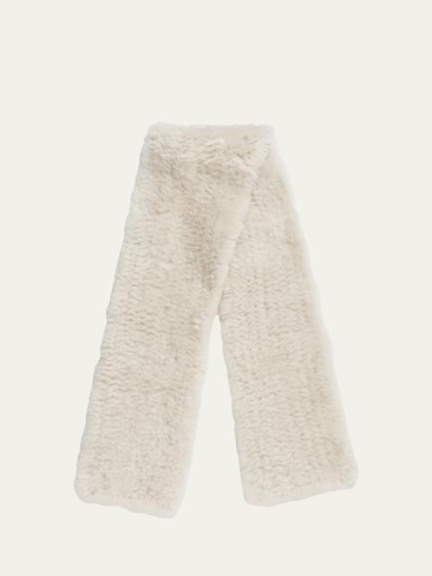 Yves Salomon Sheep Shearling Scarf