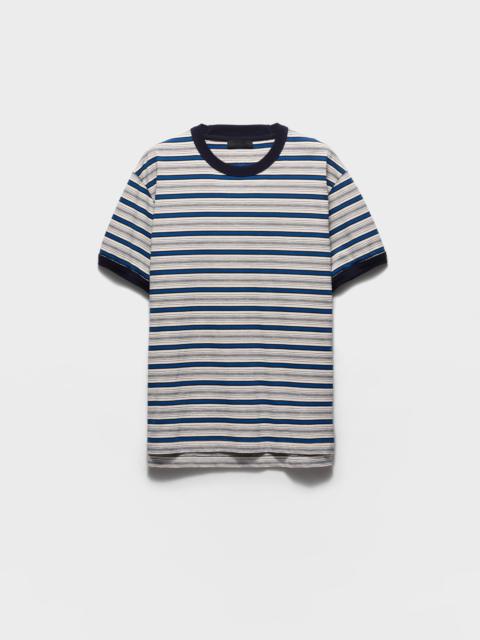 Prada Striped cotton T-shirt