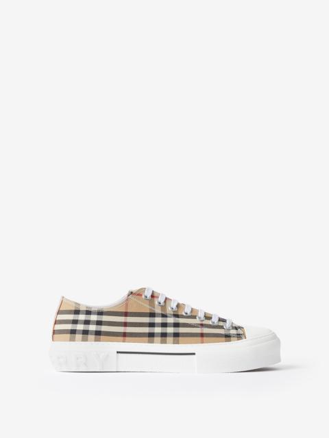 Burberry Vintage Check Cotton Sneakers