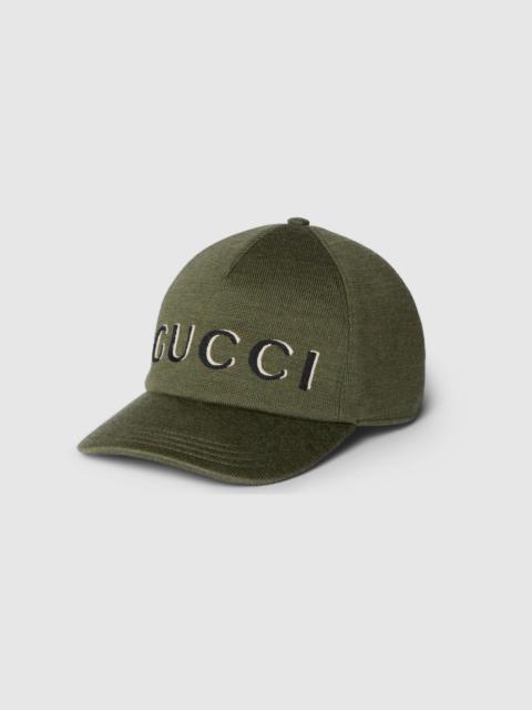GUCCI Embroidered wool baseball hat