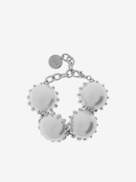 Marni pearl-embellished chain-link bracelet