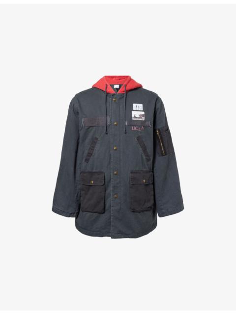 Paly Rain Field Hooded Cotton Parka Jacket