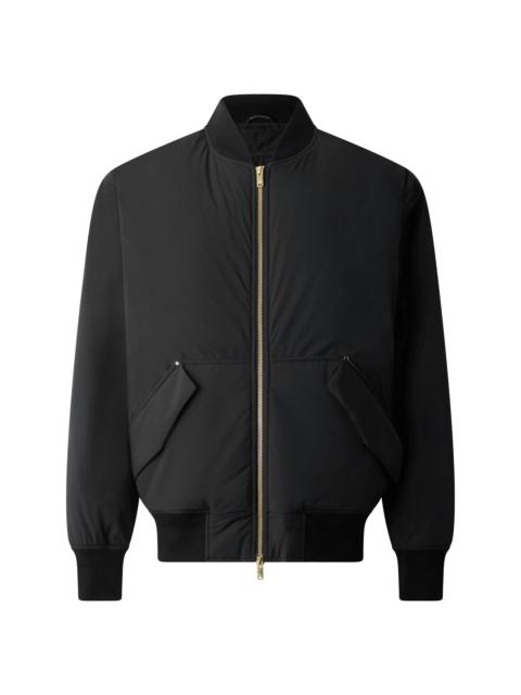 MOOSE KNUCKLES Men's Freehang Brixton Down Bomber Jacket - Black
