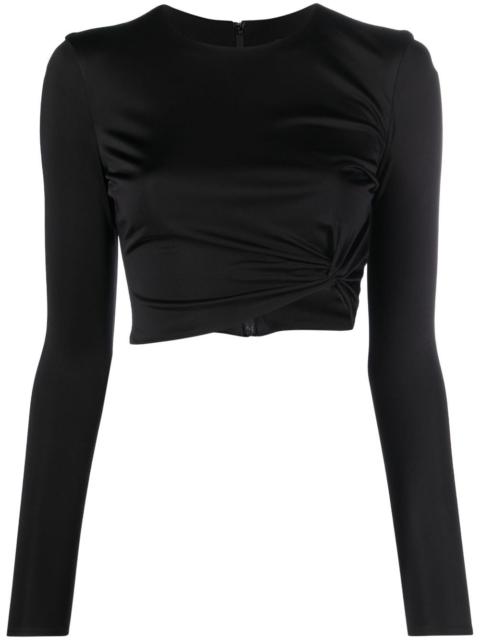 VERSACE x Dua Lipa knotted crop top
