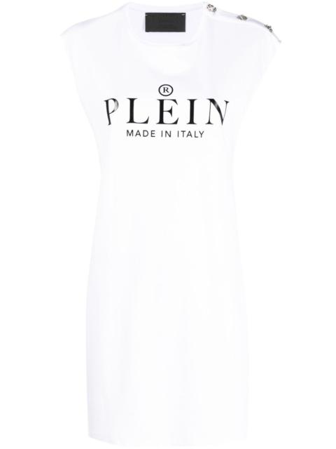 logo print T-shirt dress