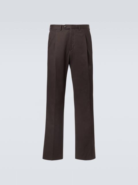 SAMAN AMEL Amo cotton and cashmere straight pants