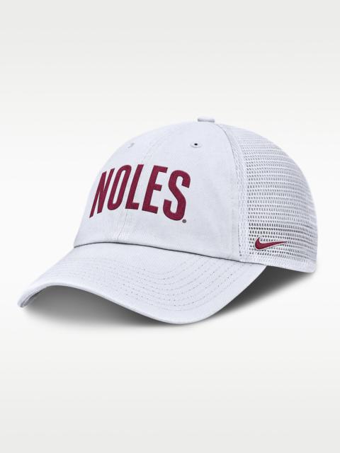 Nike Florida State Primetime Campus Club Men's Nike College Trucker Adjustable Hat