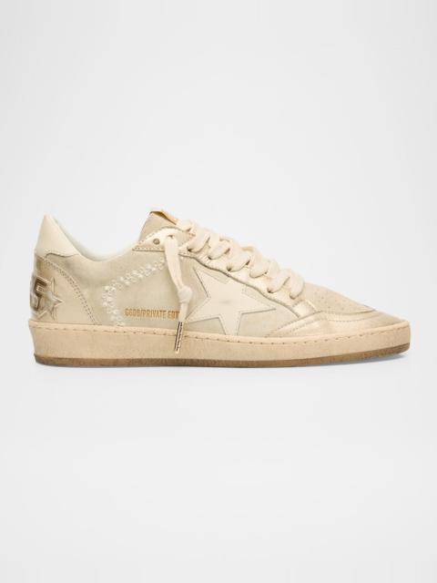 Golden Goose Ball Star Suede Low-Top Sneakers
