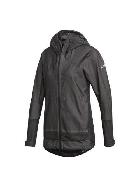 (WMNS) adidas Outdoor Windproof Jacket Black DZ0796