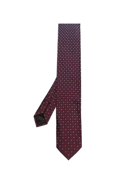 Brioni patterned-jacquard silk tie