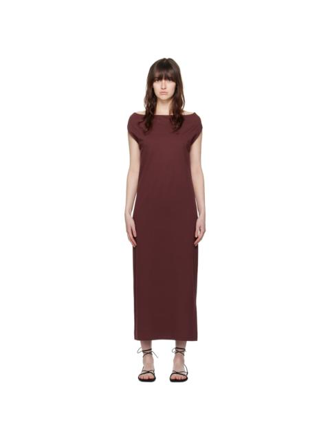 Burgundy Martial Maxi Dress