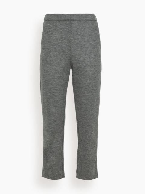 SIMKHAI Hayley Cropped Straight Pant in Warm Gray