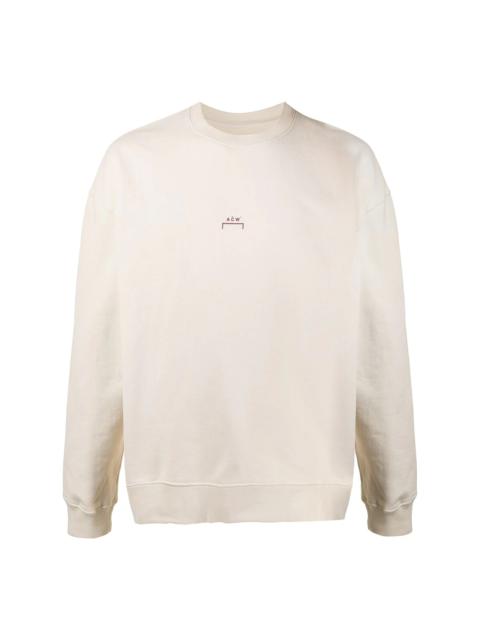 A-COLD-WALL* crew neck logo printed sweatshirt
