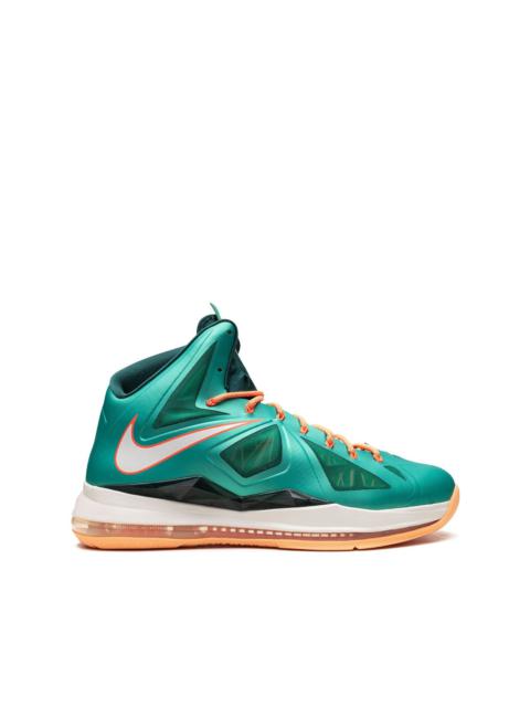 Nike LeBron 10 Miami Dolphins sneakers REVERSIBLE