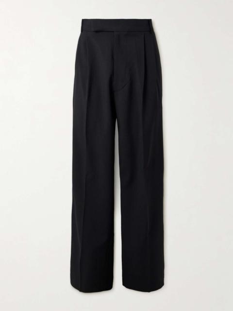 The Frankie Shop Beo Wide-Leg Pleated Woven Suit Trousers