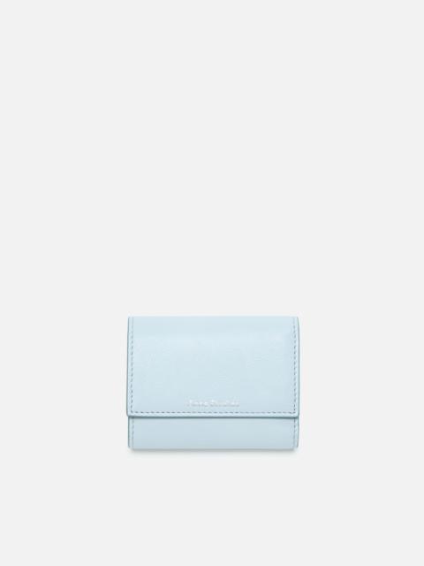 Acne Studios Leather trifold wallet - Dusty blue