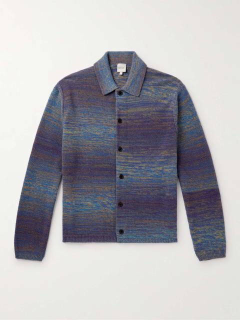 Space-Dyed Cotton-Blend Cardigan