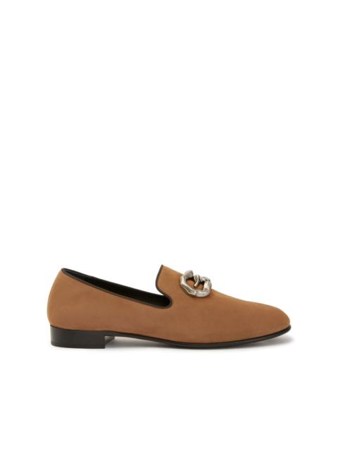 Giuseppe Zanotti logo-plaque leather loafers