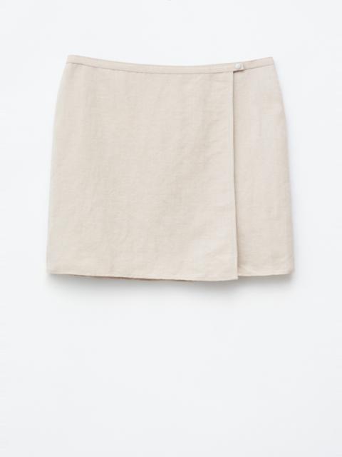 & Other Stories Linen-Blend Mini Skirt