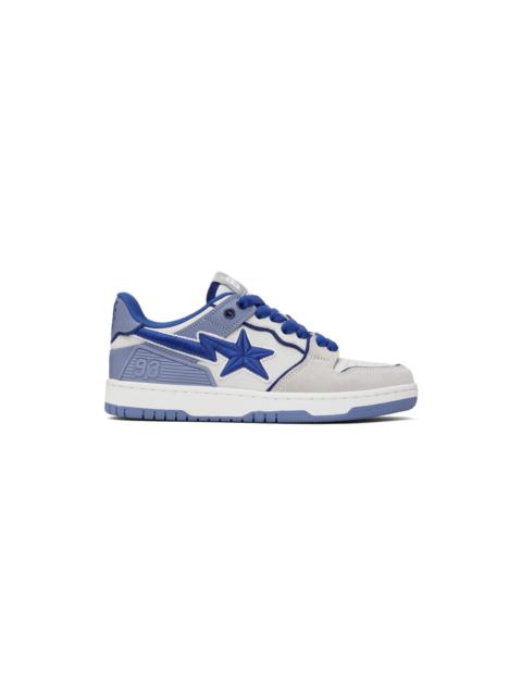 A BATHING APE® Gray & Blue STA #5 Sneakers