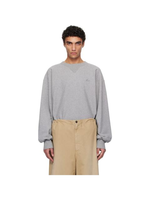 HED MAYNER Gray Embroidered Sweatshirt