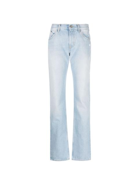 THE ATTICO high-waisted straight-leg jeans