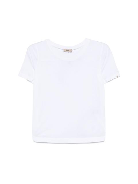 Herno EMBROIDERED COTTON CREW-NECK T-SHIRT | miinto | REVERSIBLE