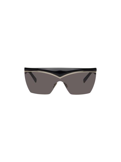 SAINT LAURENT Black SL 614 Mask Sunglasses
