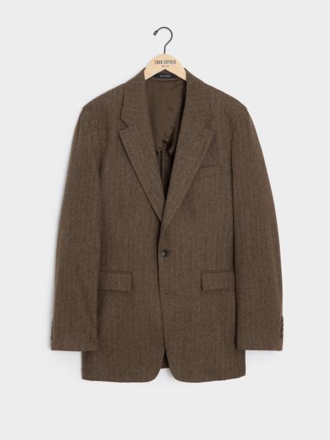 TODD SNYDER Italian Flannel Herringbone Wythe Jacket