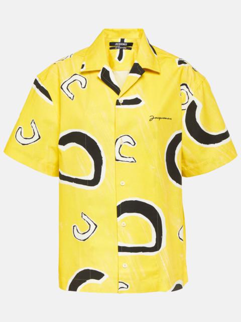 JACQUEMUS La Chemise Jean printed cotton bowling shirt