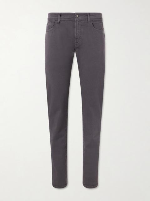 Canali Straight-Leg Garment-Dyed Jeans