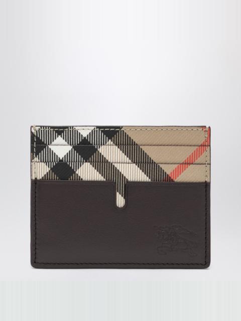 Burberry Pop card holder in beige with Check pattern