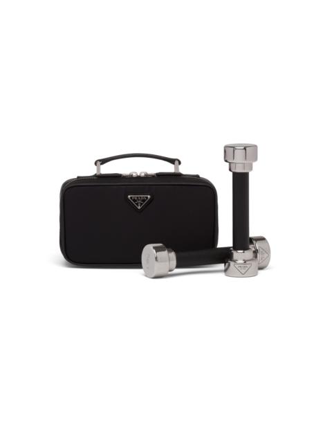 Prada Re-Nylon and Saffiano leather hand weights carry case