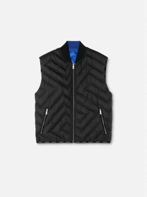 VERSACE La Greca Puffer Vest