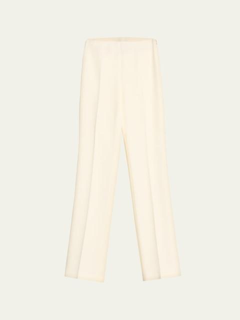AKRIS Chris Pleated Straight-Leg Pants