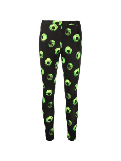 UNDERCOVER apple-print cotton leggings