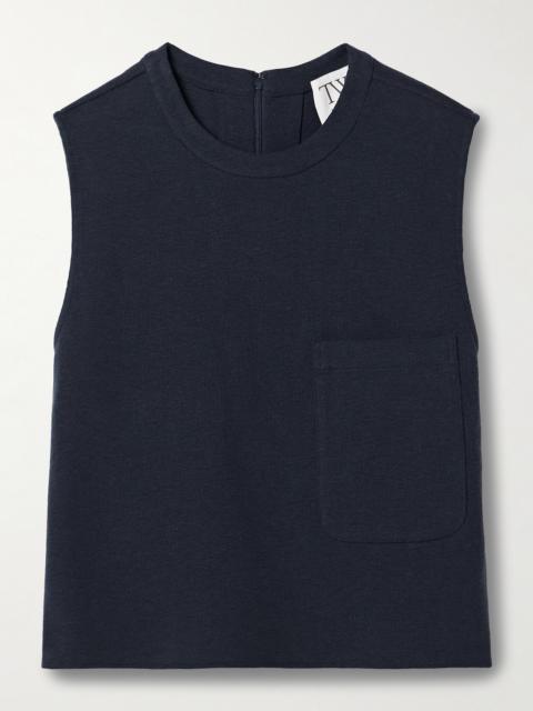 TWP Cropped French Wool-blend Terry Tank