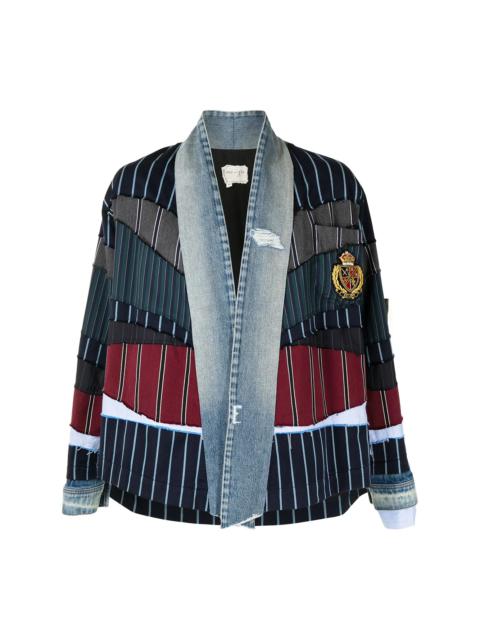 Greg Lauren patchwork long-sleeved jacket