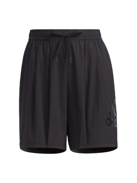 adidas (WMNS) adidas Fi Shorts Bos Logo Printing Sports Woven Black GT6829