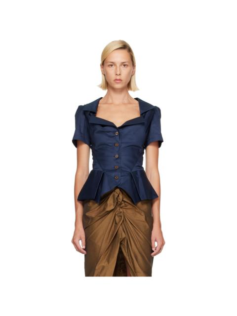 Vivienne Westwood Navy S/S Monday Shirt
